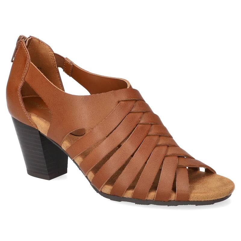 イージーストリート レディース シューズ サンダル ヒール Easy Street Vanni Women's Block Heel Sandals Cognac 13,860円