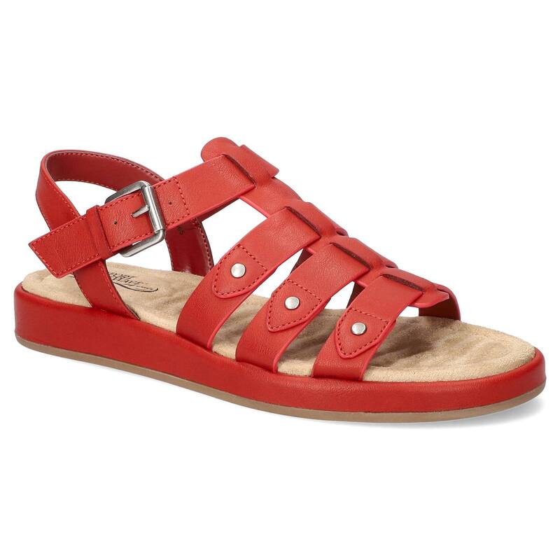 イージーストリート レディース シューズ サンダル プラットフォーム Easy Street Chirp Women's Gladiator Platform Sandals Red レッド