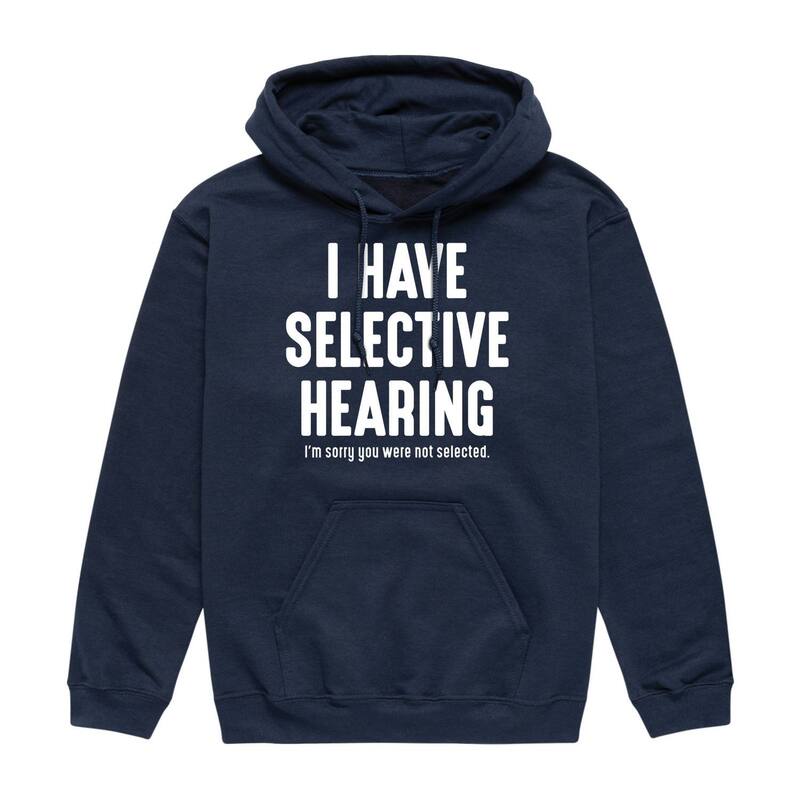 アニメキャラクター メンズ トップス Tシャツ パーカー グラフィック Licensed Character Men'selective Hearingraphic Hoodie Navy ネイビー｜ReVida 店