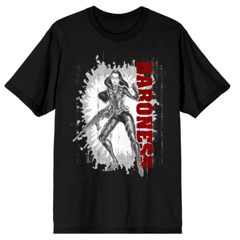 アニメキャラクター メンズ トップス Tシャツ グラフィック Licensed Character Men's G.I. Joe Baroness Graphic Tee Black ブラック｜ReVida 店
