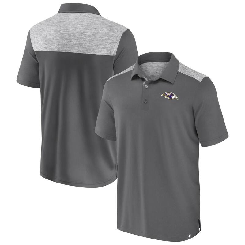 ファナティクス メンズ トップス Tシャツ ポロシャツ Men's Fanatics Gray Baltimore Ravens Long Shot Polo Rav Grey グレー