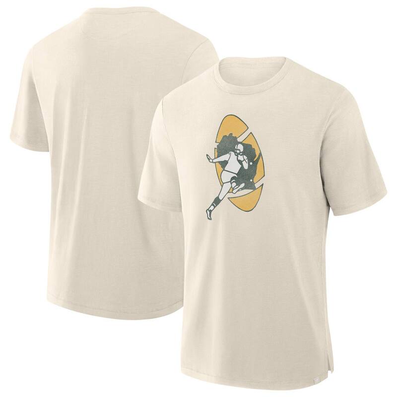 ファナティクス メンズ トップス Tシャツ Men's Fanatics Cream Green Bay Packerslub T-Shirt Pkr Beige ベージュ