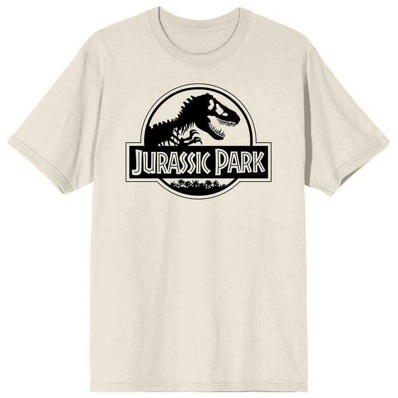 アニメキャラクター メンズ トップス Tシャツ グラフィック Licensed Character Men's Jurassic Park Black & White Graphic Tee Off White オフホワイト｜ReVida 店