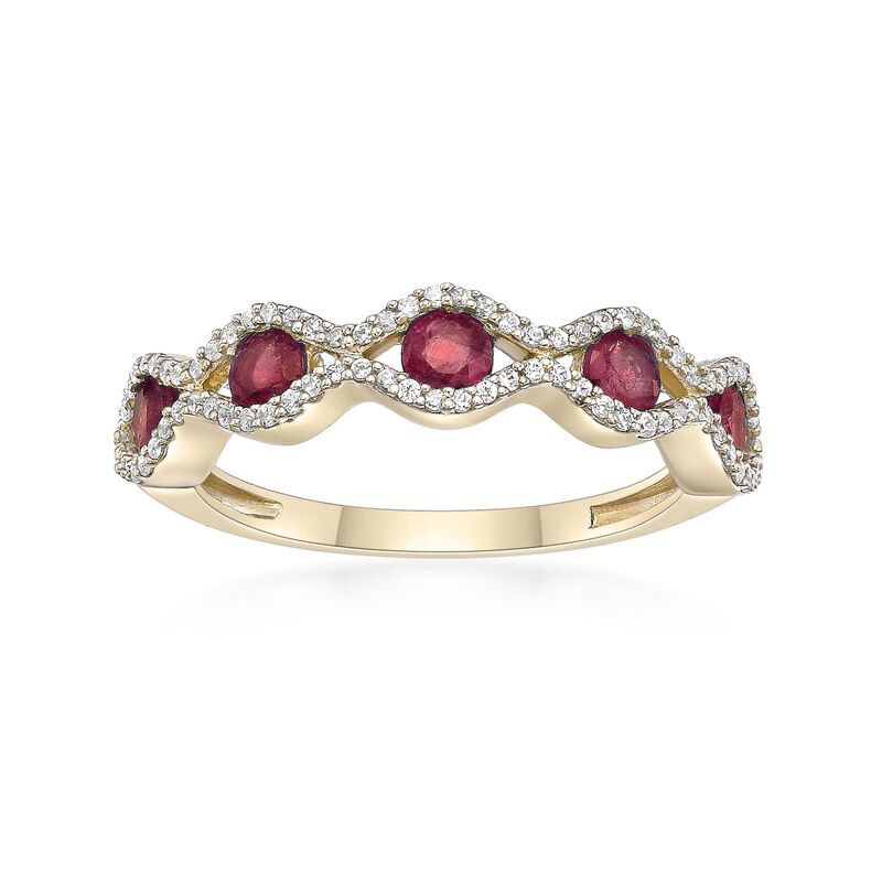 Gemminded レディース アクセサリー リング Gemminded 10k Gold Ruby & 1/4 Carat.W. Diamond Ring 10k Gold ゴールド