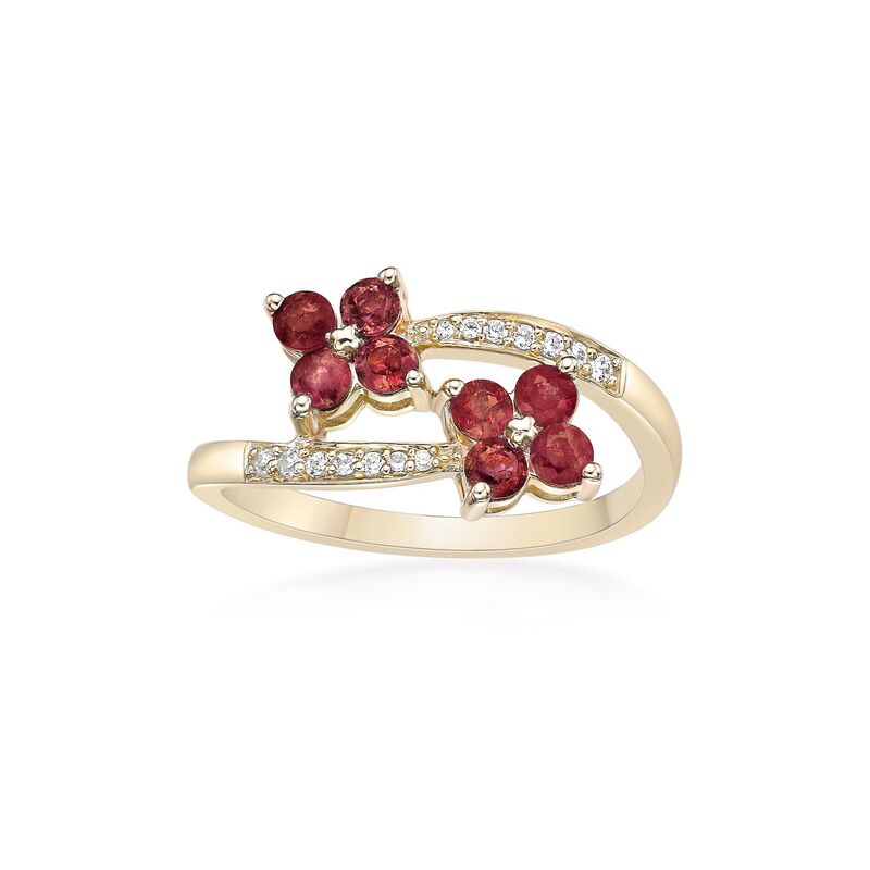 Gemminded レディース アクセサリー リング Gemminded 10k Gold Ruby & Diamond Accent Ring 10k Gold ゴールド|ReVida 店