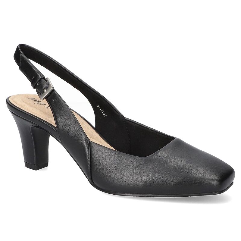 イージーストリート レディース シューズ パンプス Easy Street Ritsa Women'square Toe Slingback Pumps Black ブラック