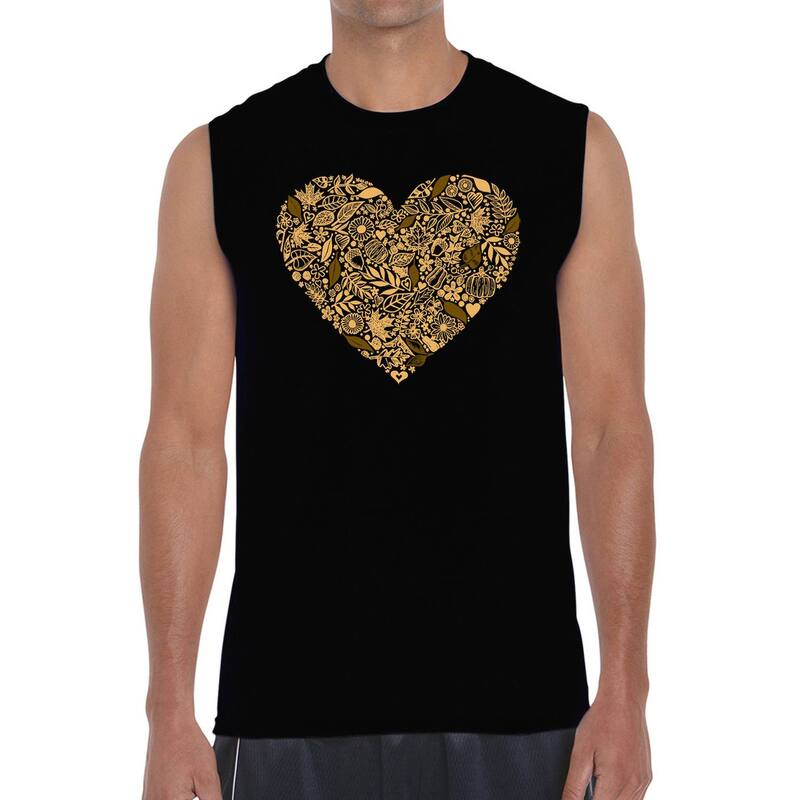 エルエーポップアート メンズ トップス Tシャツ ノースリーブ LA Pop Art Fall Vibes - Men's Word Art Sleeveless T-shirt Black ブラック 6,920円