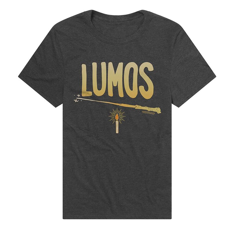アニメキャラクター メンズ トップス Tシャツ グラフィック Licensed Character Men's Harry Potter Lumospell Graphic Tee Charcoal チャコール