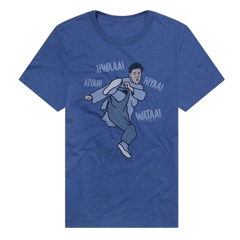 アニメキャラクター メンズ トップス Tシャツ グラフィック Licensed Character Men's Bruce Lee Martial Arts Battle Cry Graphic Tee Royal｜ReVida 店