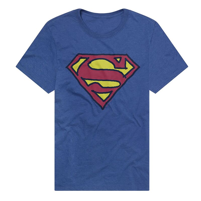 アニメキャラクター メンズ トップス Tシャツ ロゴ グラフィック Licensed Character Men'superman Logo Graphic Tee Royal｜ReVida 店
