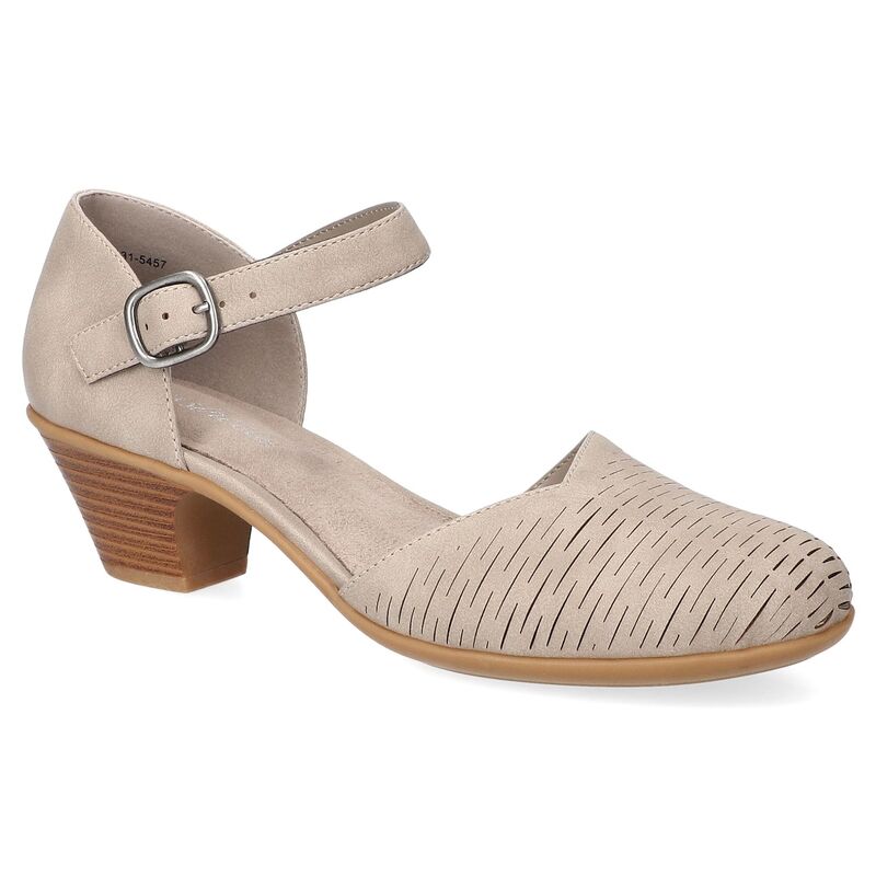 イージーストリート レディース シューズ サンダル ヒール Easy Street Justina Women's Block Heel Sandals Gray グレー