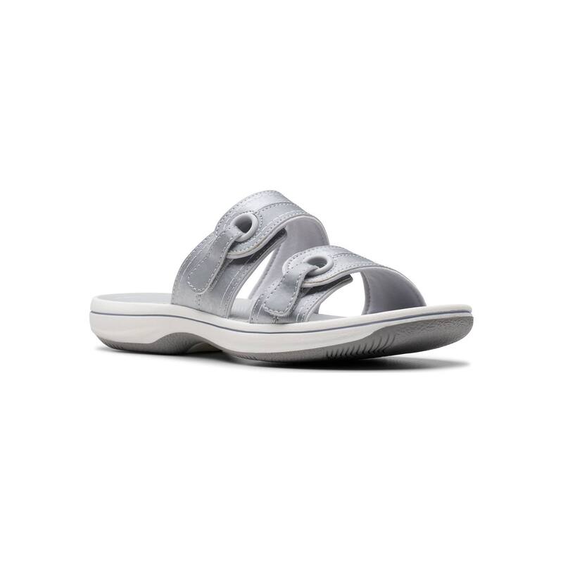 クラークス レディース シューズ サンダル Clarks Breeze Maye Cloudstepper Women's Flip Flop Sandalsilver シルバー