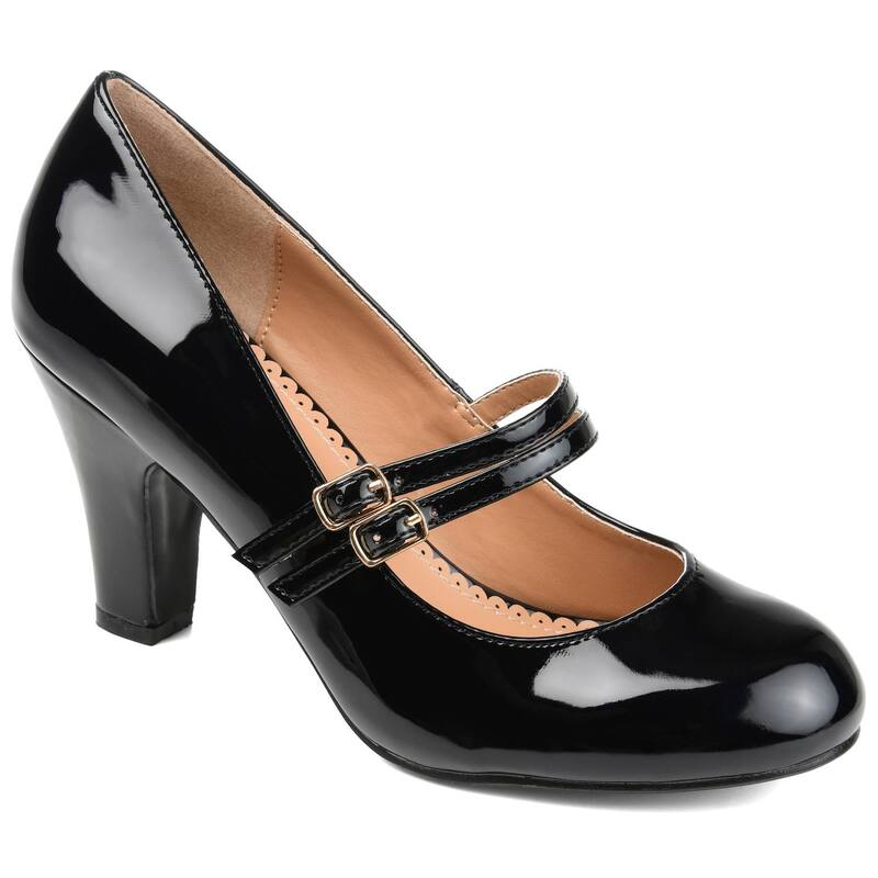 ジュルネ コレクション レディース シューズ パンプス ヒール Journee Collection Windy Women's Mary Jane Higheels Black Patent ブラック｜ReVida 店