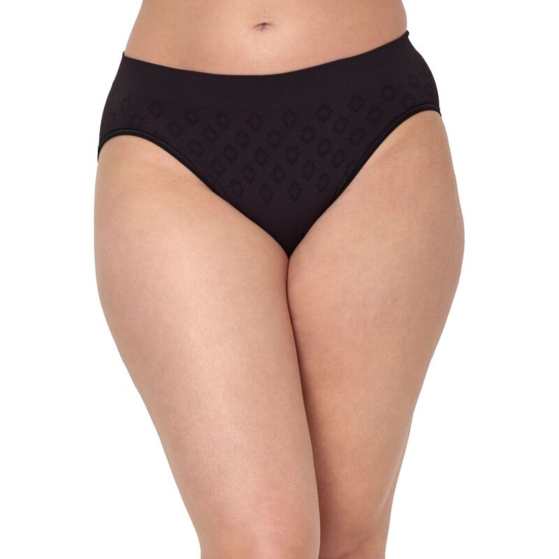 バリ レディース アンダー御召しもの ズボン下 Women\u0027s Bali Confident Light Leak \u0026 Period Protection Hi-Cut Panty DFSLH1 Black 黒いこと
