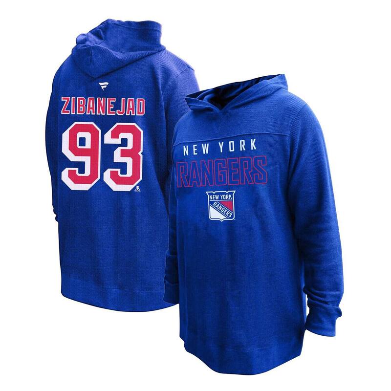 プロファイル レディース トップス Tシャツ プラスサイズ パーカー Women Profile Mika Zibanejad Blue New York Rangers Plusize Name \u0026 Number Thermal Pullover Hoodie Ran Blue ブルー