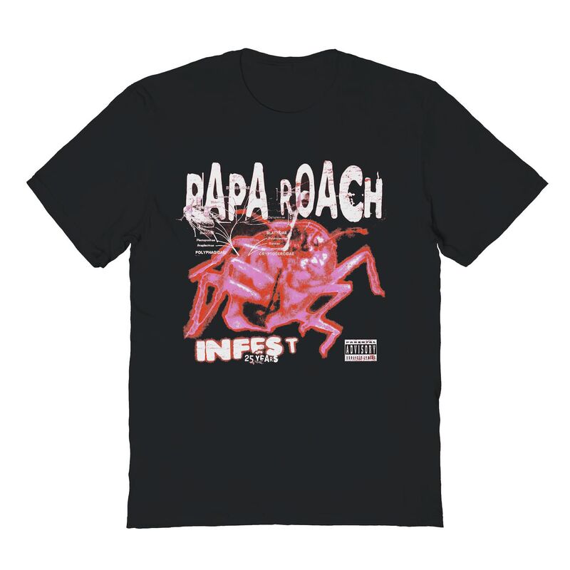 アニメキャラクター メンズ トップス Tシャツ グラフィック Licensed Character Men's Papa Roacheatmap Roach Graphic Tee Black ブラック｜ReVida 店