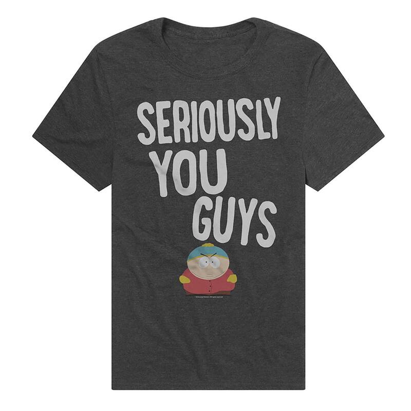 アニメキャラクター メンズ トップス Tシャツ グラフィック Licensed Character Men'south Park Seriously Graphic Tee Charcoal チャコール