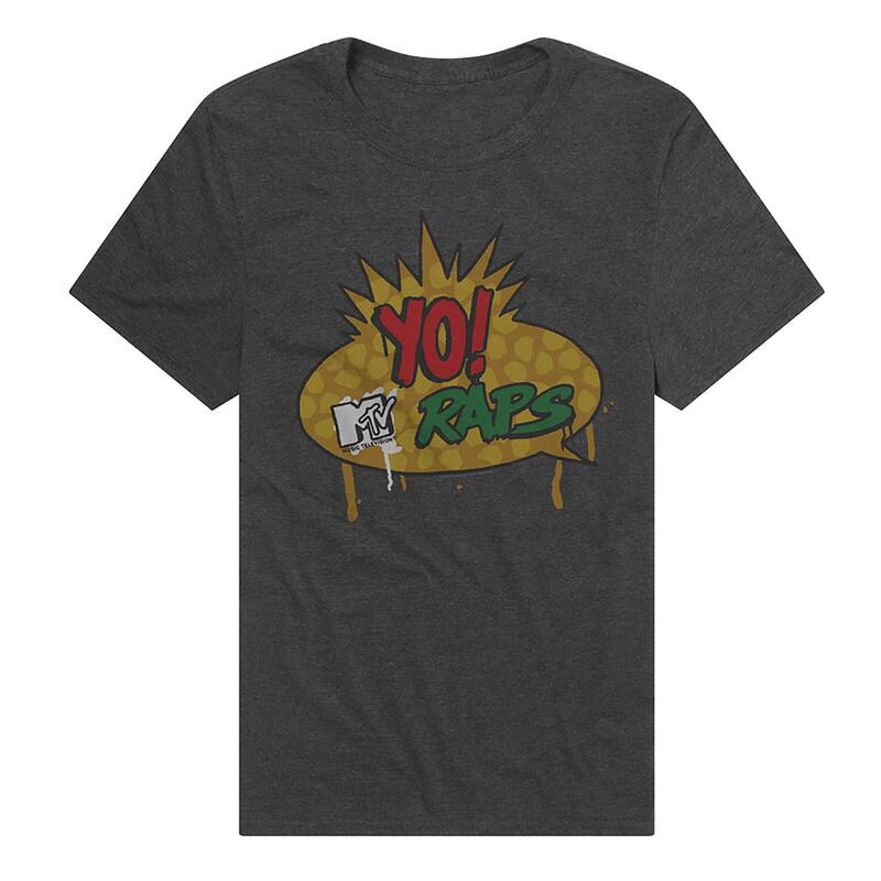 アニメキャラクター メンズ トップス Tシャツ ロゴ グラフィック Licensed Character Men's Yo! MTV Raps Logo Graphic Tee Charcoal チャコール