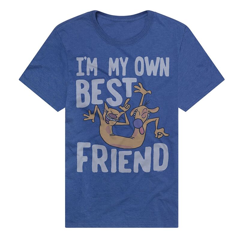 アニメキャラクター メンズ トップス Tシャツ グラフィック Licensed Character Men's Catdog My Own Best Friend Graphic Tee Royal