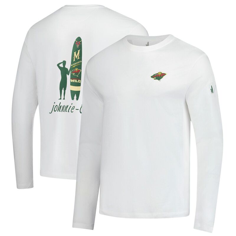 ジョニー オー メンズ トップス Tシャツ Men's johnnie-O White Minnesota Wild Adam Long Sleeve T-Shirt Wld White ホワイト