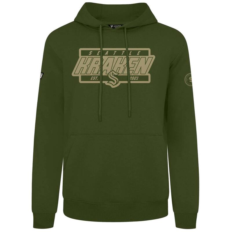 レベルウェア メンズ トップス Tシャツ パーカー Men's Levelwear Olive Seattle Kraken Podium Pullover Hoodie Krk Multi マルチカラー｜ReVida 店 18,600円