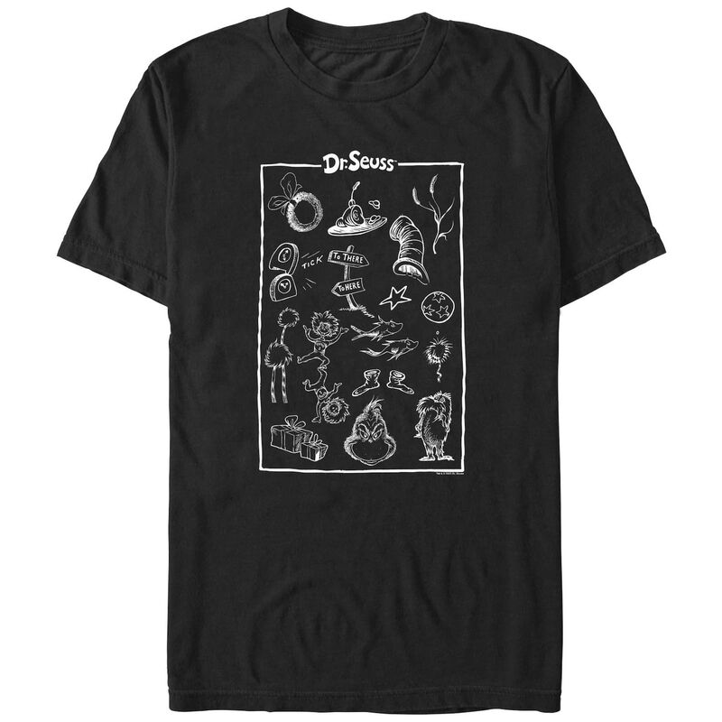 アニメキャラクター メンズ トップス Tシャツ トール グラフィック Licensed Character Big & Tall Dr. Seuss Collection Graphic Tee Black ブラック