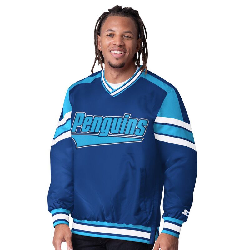 スターター メンズ トップス Tシャツ Vネック スウェット Men'starter Blue Pittsburgh Penguins Reliver I V-Neck Pullover Sweatshirt Png Blue ブルー｜ReVida 店
