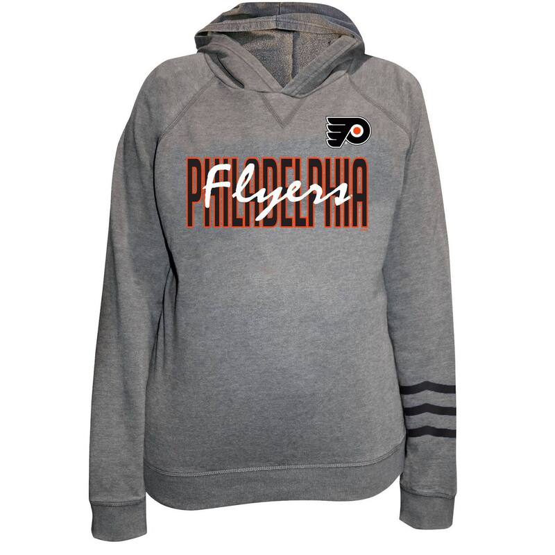 ファナティクス レディース トップス Tシャツ プラスサイズ フリース パーカー Women's Fanatics Charcoal Philadelphia Flyers Plusize Lightweight Fleece Pullover Hoodie Fly Charco チャコール