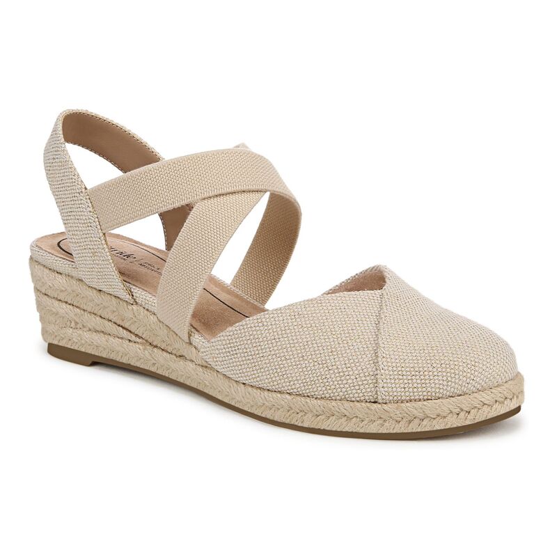 ライフストライド レディース シューズ パンプス LifeStride Kimball Women's Espadrille Wedges Gold ゴールド