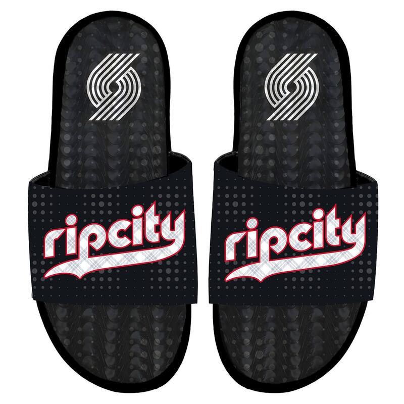 アイスライド メンズ シューズ サンダル ブレザー Men's ISlide Portland Trail Blazers 2024/25 City Edition Gel Slide Sandals Trblack ブラック