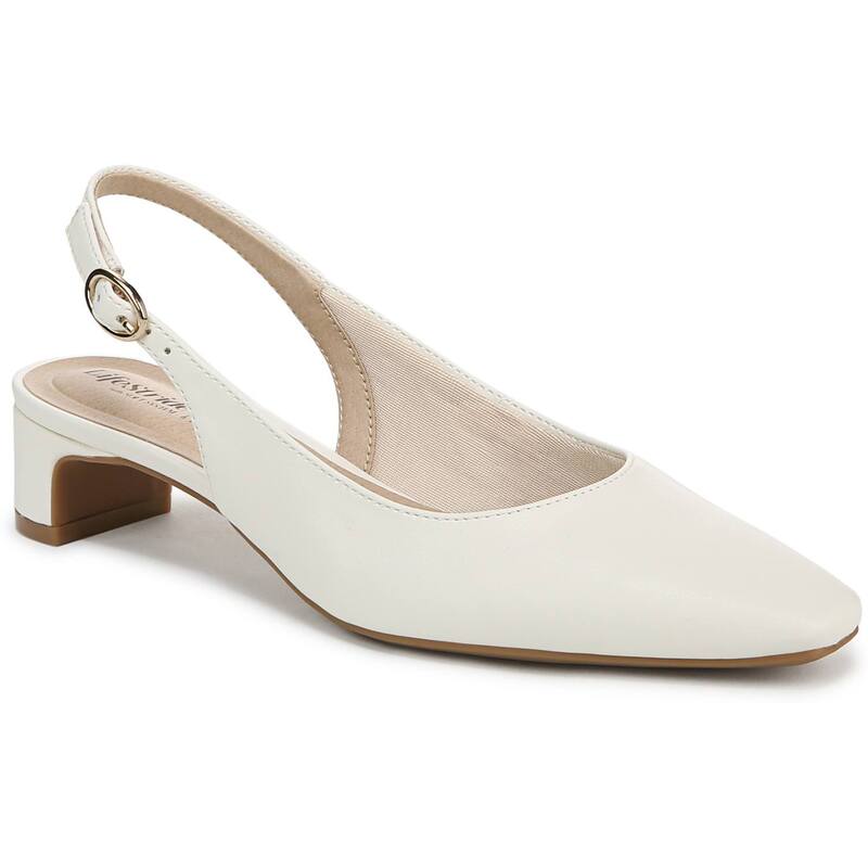 ライフストライド レディース シューズ パンプス LifeStride Lorena Women'slingback Dresshoes Bright White ホワイト