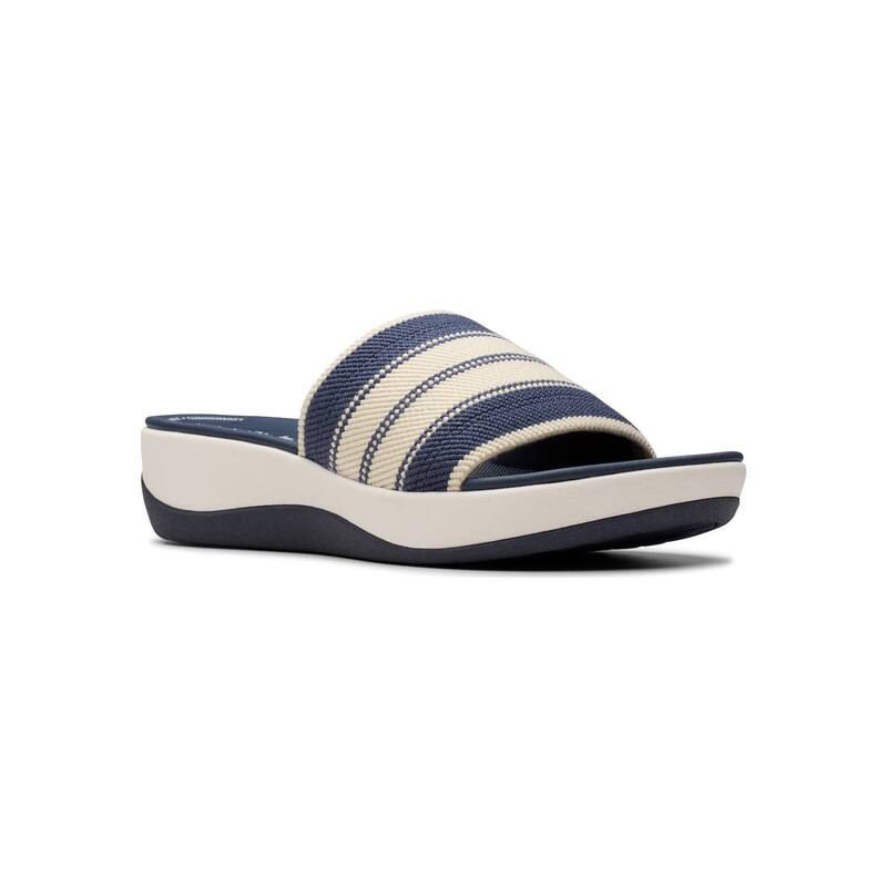 クラークス レディース シューズ サンダル Clarks Cloudsteppers Arla Hollis Women'slide Sandals Navy ネイビー