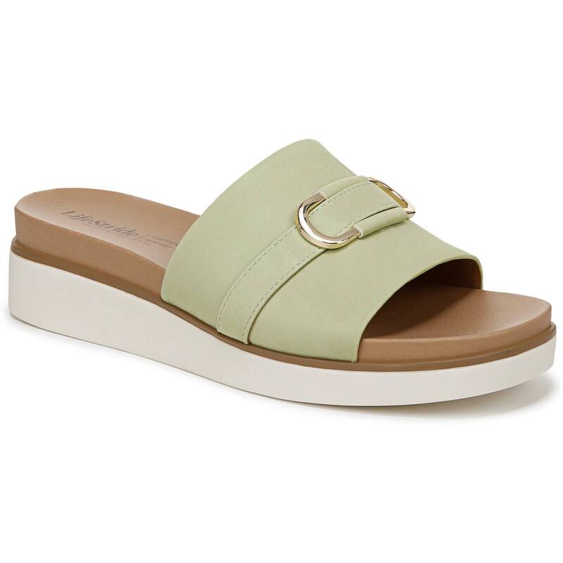ライフストライド レディース シューズ サンダル LifeStride Genevieve Women'slide Sandals Palm Green グリーン