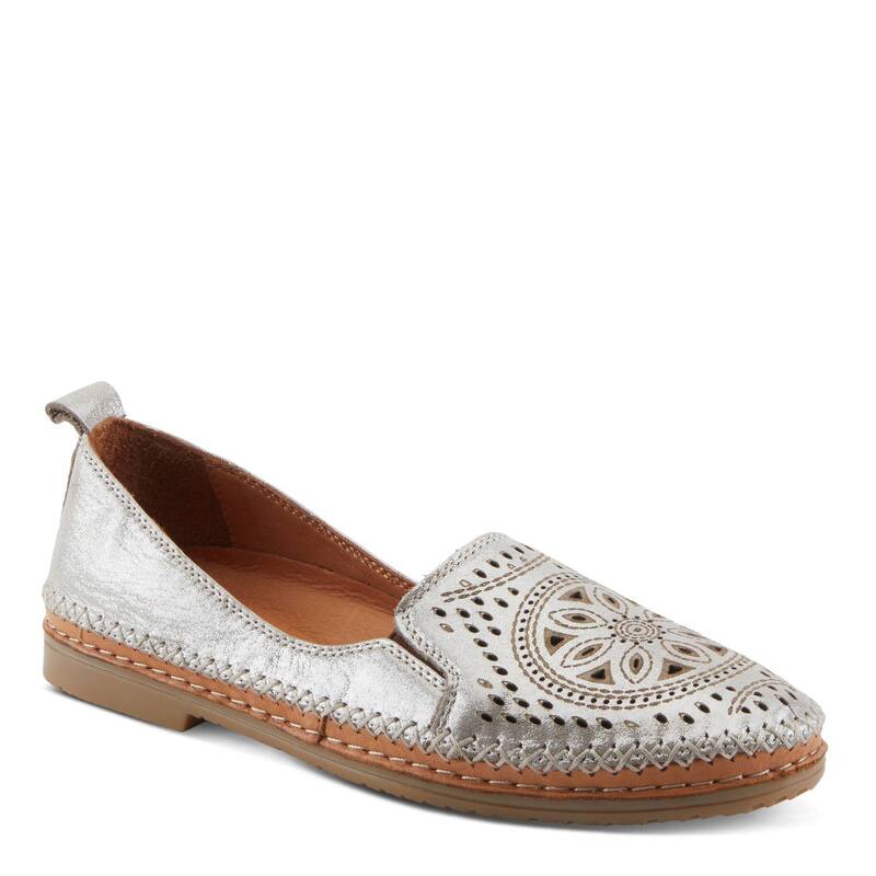 春季足付き レディース シューズ スリッポン・ローファー Spring Step Ingrid Women\u0027slip-On Shoesilver しろがね色 レディース靴-ローファー-靴