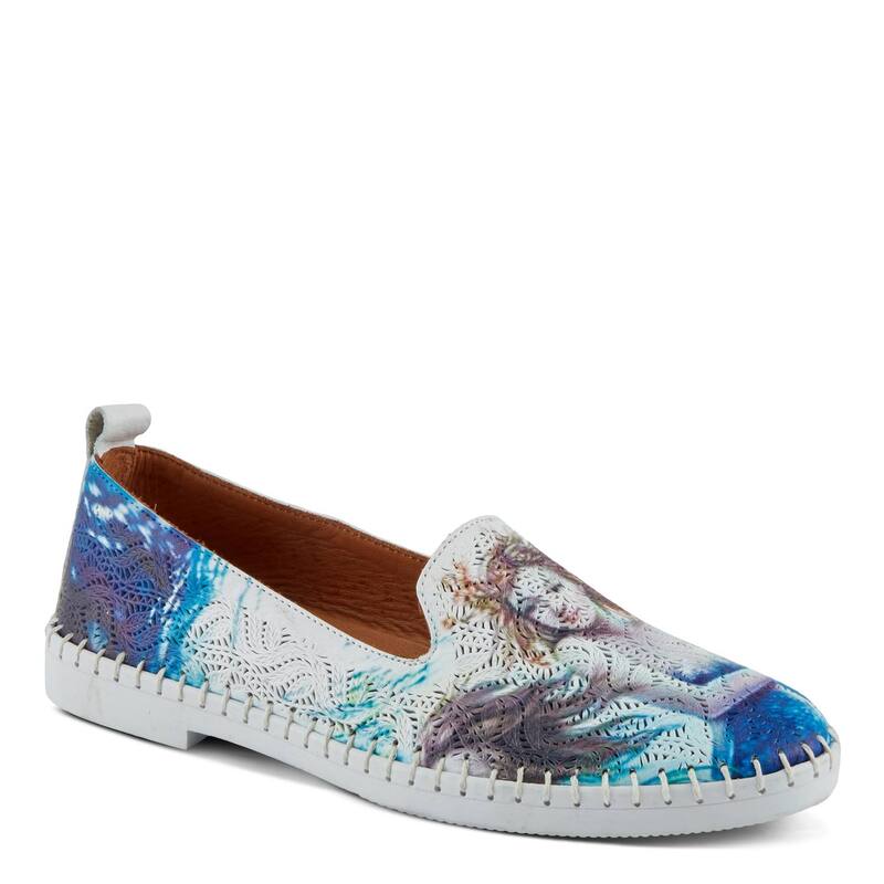 春季足付き レディース シューズ スリッポン・ローファー Spring Step Women\u0027s Carraway Slip-on Shoes Blue Multi 青色 レディース靴-ローファー-靴