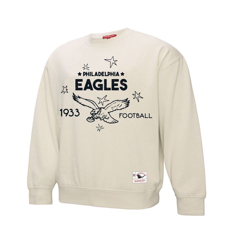 ミッチェル&ネス レディース トップス Tシャツ スウェット Women's Mitchell & Ness Cream Philadelphia Eagleshooting Stars Pullover Sweatshirt Eag Beige ベージュ
