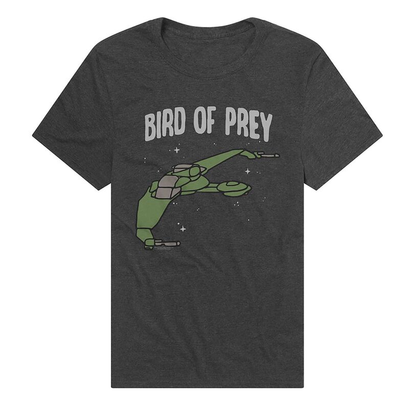 アニメキャラクター メンズ トップス Tシャツ グラフィック Licensed Character Men's Bird of Prey Star Treklingon Ship Graphic Tee Charcoal チャコール