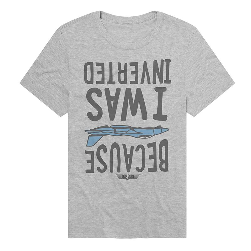 アニメキャラクター メンズ トップス Tシャツ グラフィック Licensed Character Men's Top Gun Because I Was Inverted Graphic Tee Athletic Heather ヘザー