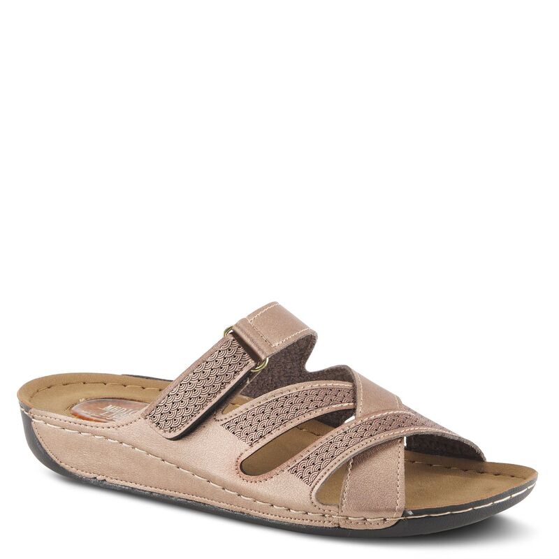 フレクサス レディース シューズ サンダル Flexus by Spring Step Karl Women'slide Sandals Bronze|ReVida 店