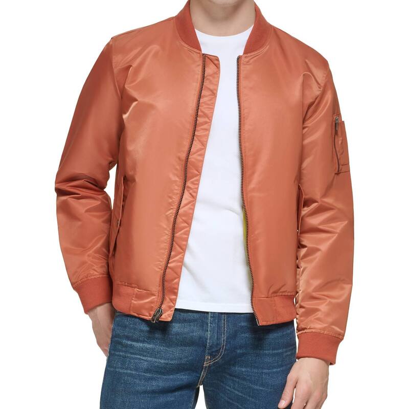 リーバイス メンズ アウター ジャケット・ブルゾン Men's Levi's Flight Bomber Jacket Red Berry レッド
