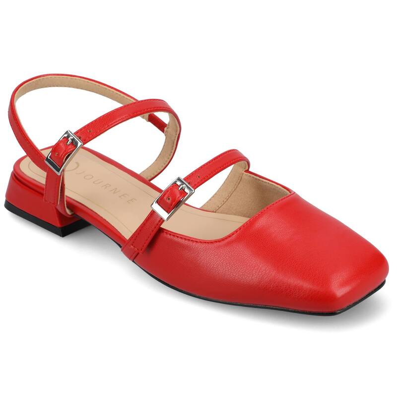 ジュルネ コレクション レディース シューズ サンダル Journee Collection Tru Comfort Foam Gretchenn Women's Flats Red レッド