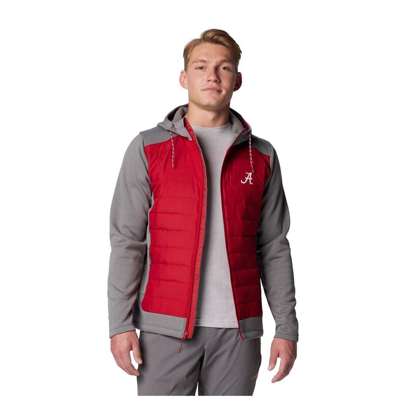 コロンビア メンズ アウター ジャケット・ブルゾン パーカー Men's Columbia Gray/Crimson Alabama Crimson Tide Out-Shield Hybrid Full-Zip Hoodie Jacket Ala Grey グレー