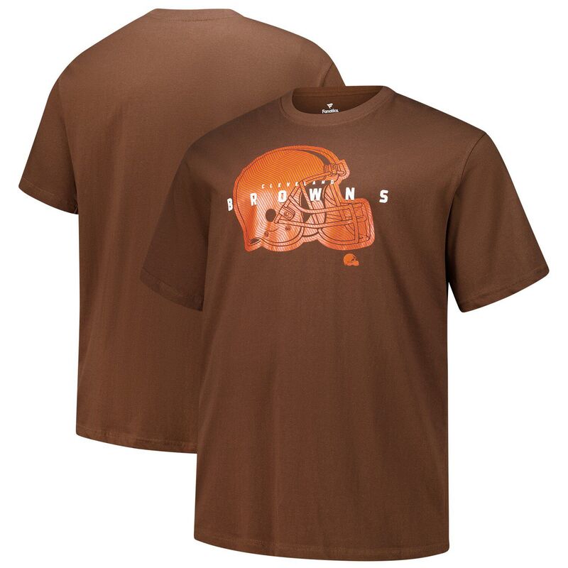 ファナティクス メンズ トップス Tシャツ トール Men's Fanatics Brown Cleveland Browns Big & Tall Coordinate T-Shirt Brn Brown ブラウン