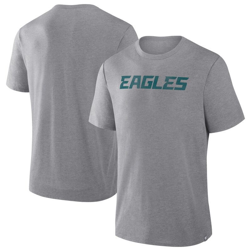ファナティクス メンズ トップス Tシャツ Men's Fanatics Heather Gray Philadelphia Eagles Tri-Blend T-Shirt Eagrey グレー