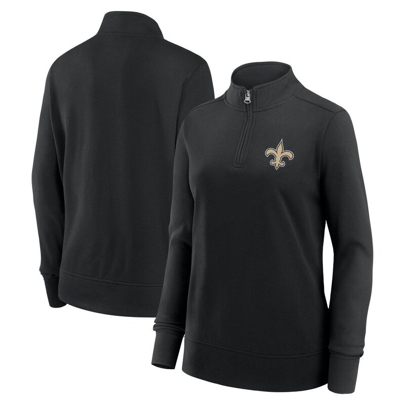 アンブランデッド レディース トップス Tシャツ ジャケット Unbranded Women's Black New Orleansaints Velocity Quarter-Zip Jacket Snt Black ブラック 13,634円