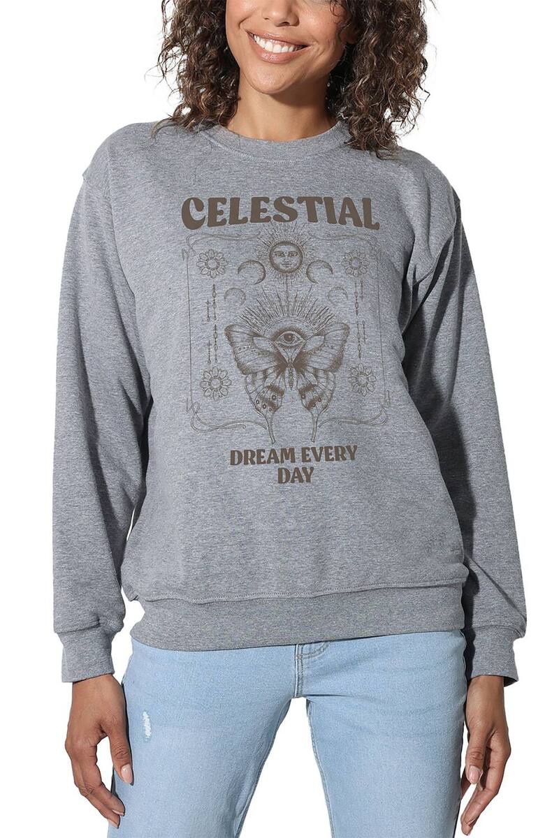 アンブランデッド レディース トップス Tシャツ スウェット グラフィック Unbranded Women'suburban Riot Dream Every Day Willow Graphic Sweatshirt Heather Gray グレー