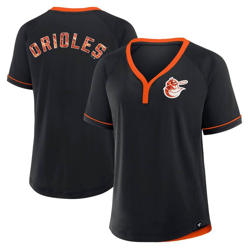 ファナティクス レディース トップス Tシャツ Vネック Women Fanatics Black Baltimore Orioles Cooperstown Collection League Diva Raglan V-Neck T-Shirt Orl Black ブラック