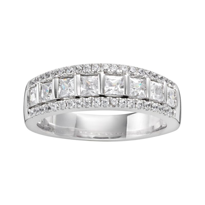 アンブランデッド レディース アクセサリー リング Unbranded The Regal Collection 14k White Gold 1-ct.W. IGL Certified Princess-Cut Diamond Multirowedding Ring White ホワイト