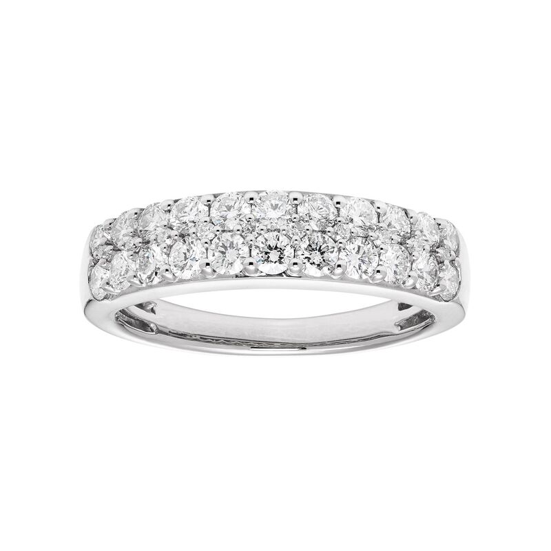 アンブランデッド レディース アクセサリー リング Unbranded The Regal Collection 14k Gold 1 Carat.W. IGL Certifiediamond Pave Wedding Band White ホワイト