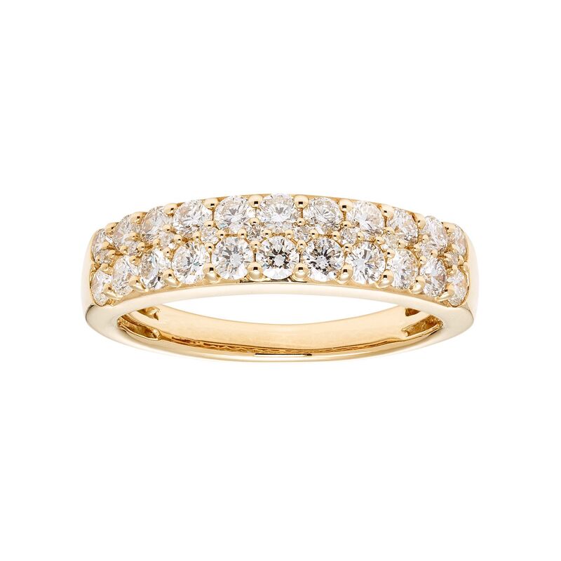 アンブランデッド レディース アクセサリー リング Unbranded The Regal Collection 14k Gold 1 Carat.W. IGL Certifiediamond Pave Wedding Band Yellow イエロー